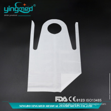 Disposable disposable white custom PE plastic apron